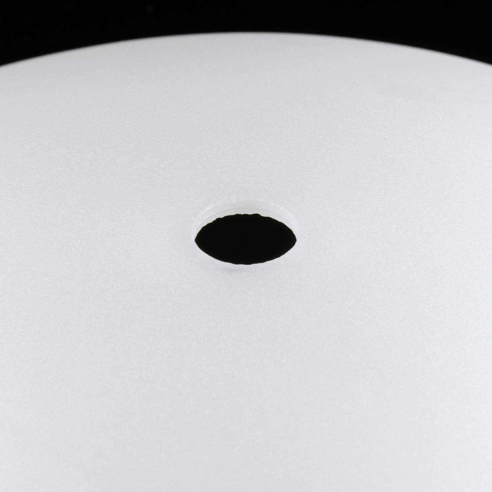 Paralume in vetro di ricambio per lampada a petrolio, diametro 234 mm, vetro opale rotondo, bianco, diametro di installazione