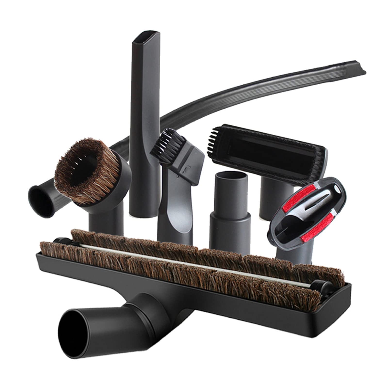 KurOto 32mm/35mm Staubsauger Pinsel Düse Saug Zubehör Hause Boden Teppich Bett Abstauben Fugenwerkzeuge Bürsten Ersatzteile Kits (Color : Set 7)