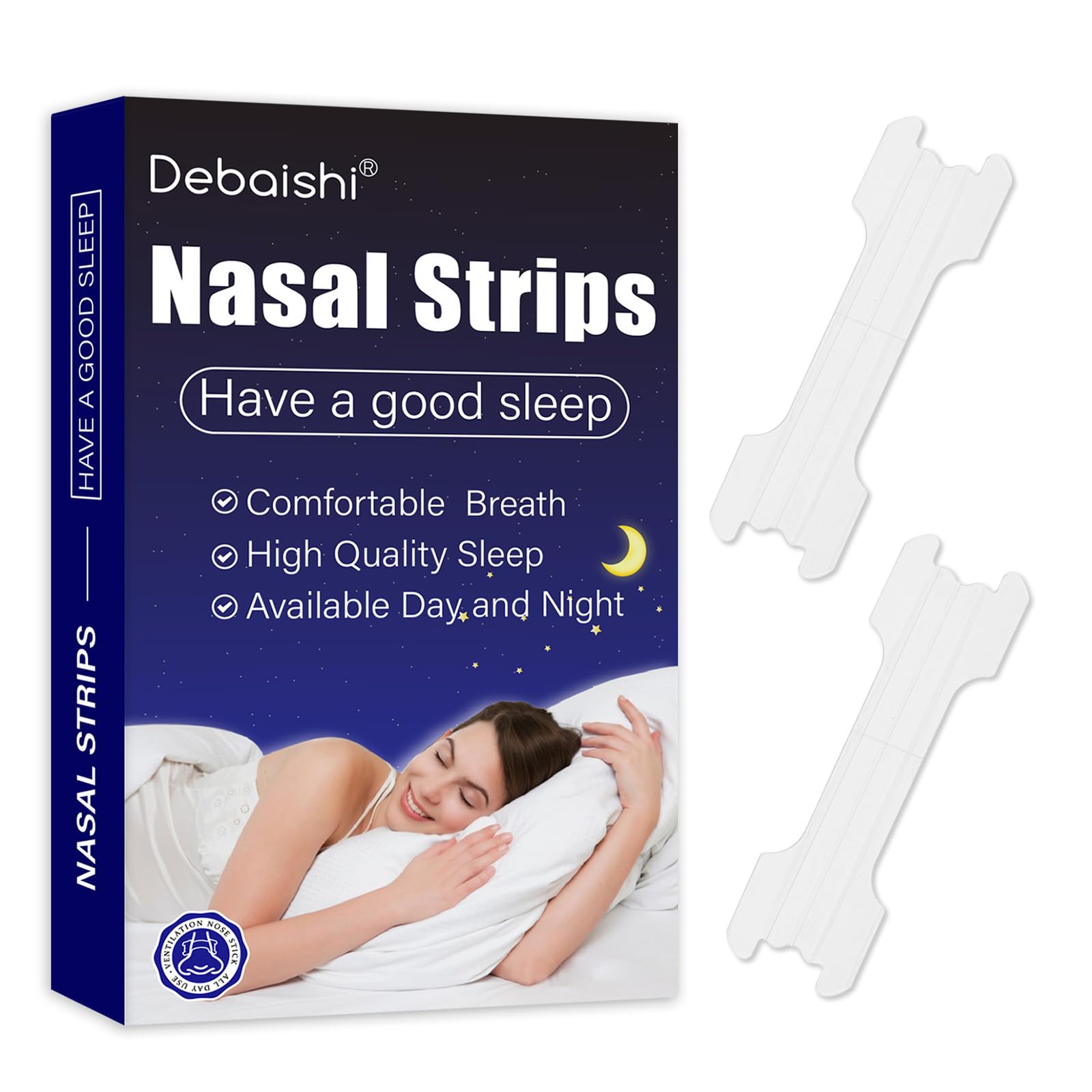Debaishi Nasal Strips,Clear Nasal Strips with Box(66mm*19mm) (30)