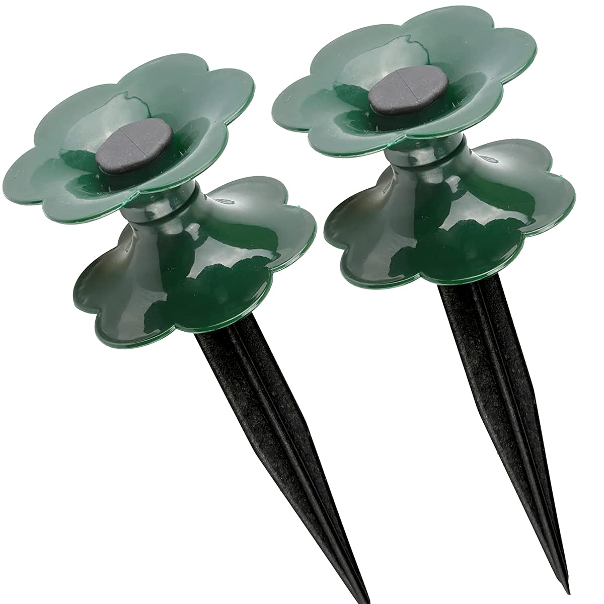 [2-Pack]Outdoor Garden Hose Guide, Atrusu Hose Gardekes with Spike, Garden Hose Guide for Plant Protection-Keeps Garden Hose Out of Flower beds