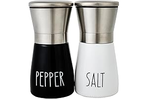 2-Piece Black Salt and Pepper Grinder Set: The Perfect Spice Companion