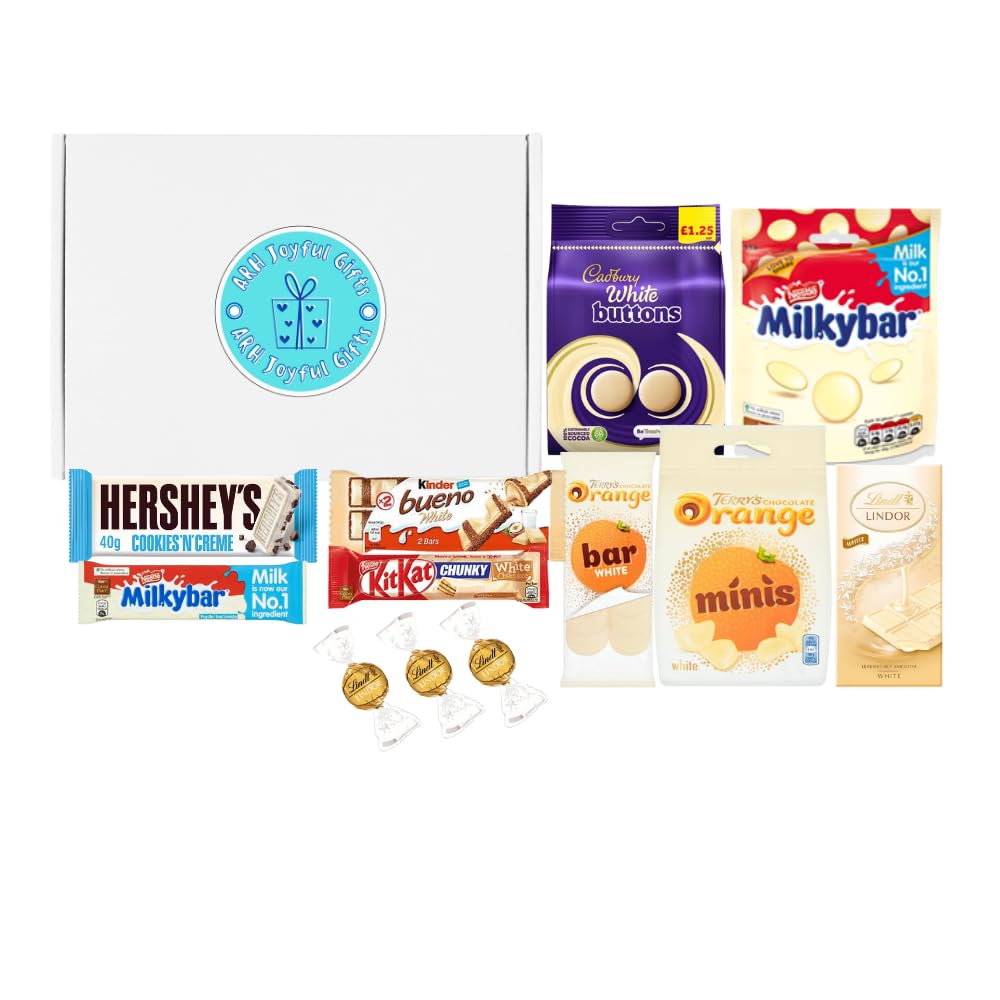 Buy Medium White Chocolate Hamper Box with Cadbury Chocolate, Kinder
