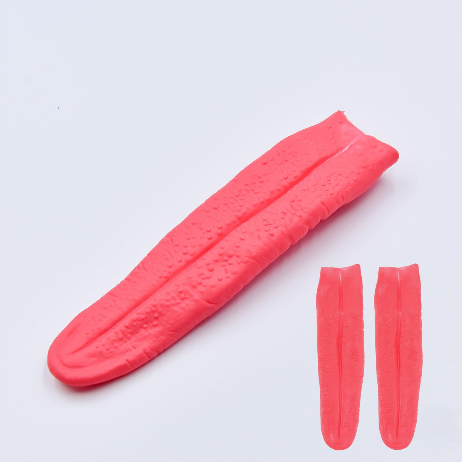 2 Pcs Halloween Fake Tongue Magic Tricks Accessories Realistic Fake Tongue Long Tongue Horrific Tongue Prop Prank Stuff