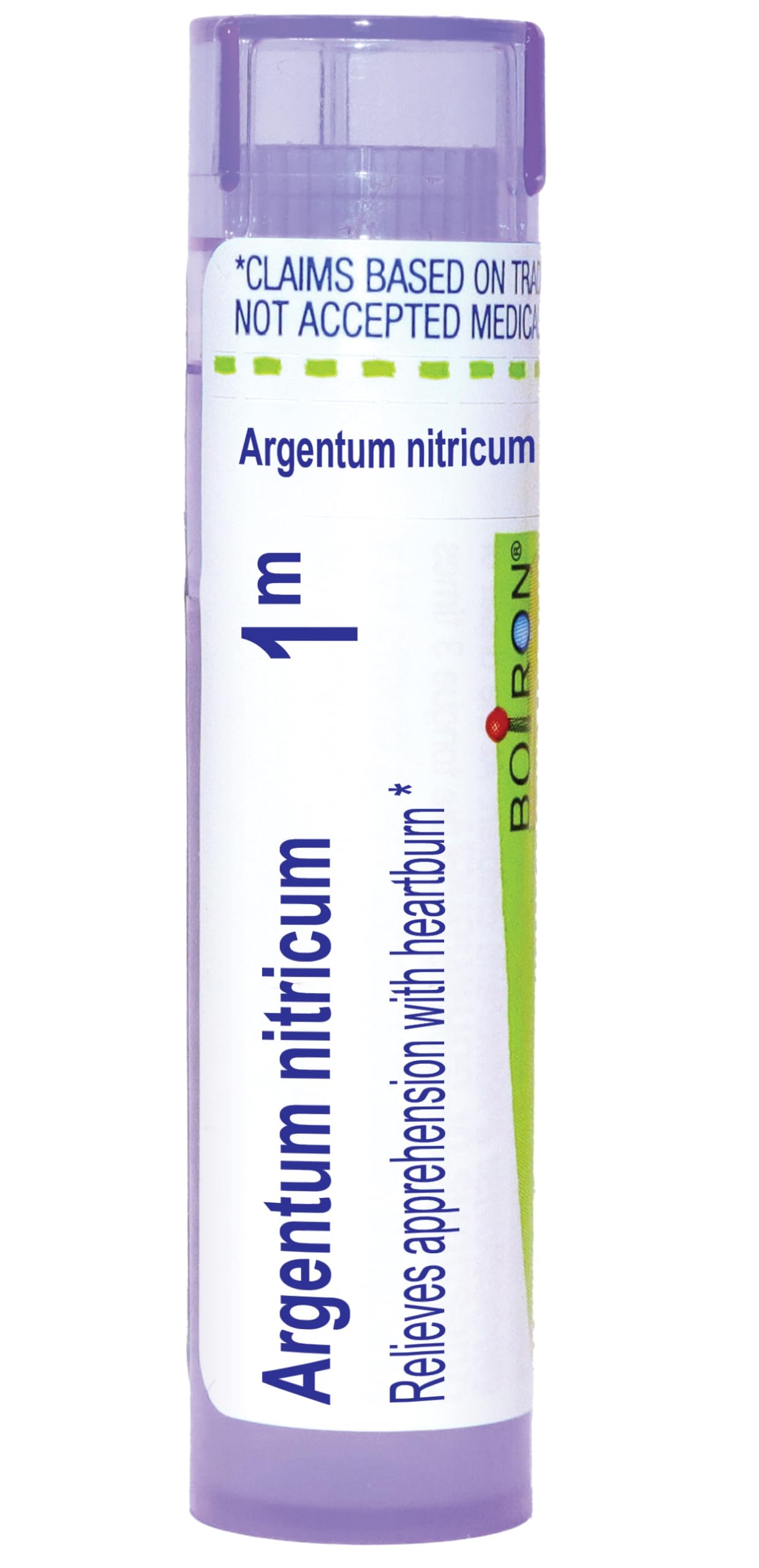 Boiron Argentum Nitricum 1M for Apprehension with Heartburn - 80 Pellets
