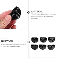 Vista 8 de DOITOOL 20 conectores de cubo de almacenamiento de alambre, conector de plástico, estantes de almacenamiento de cubos de alambre para organizador