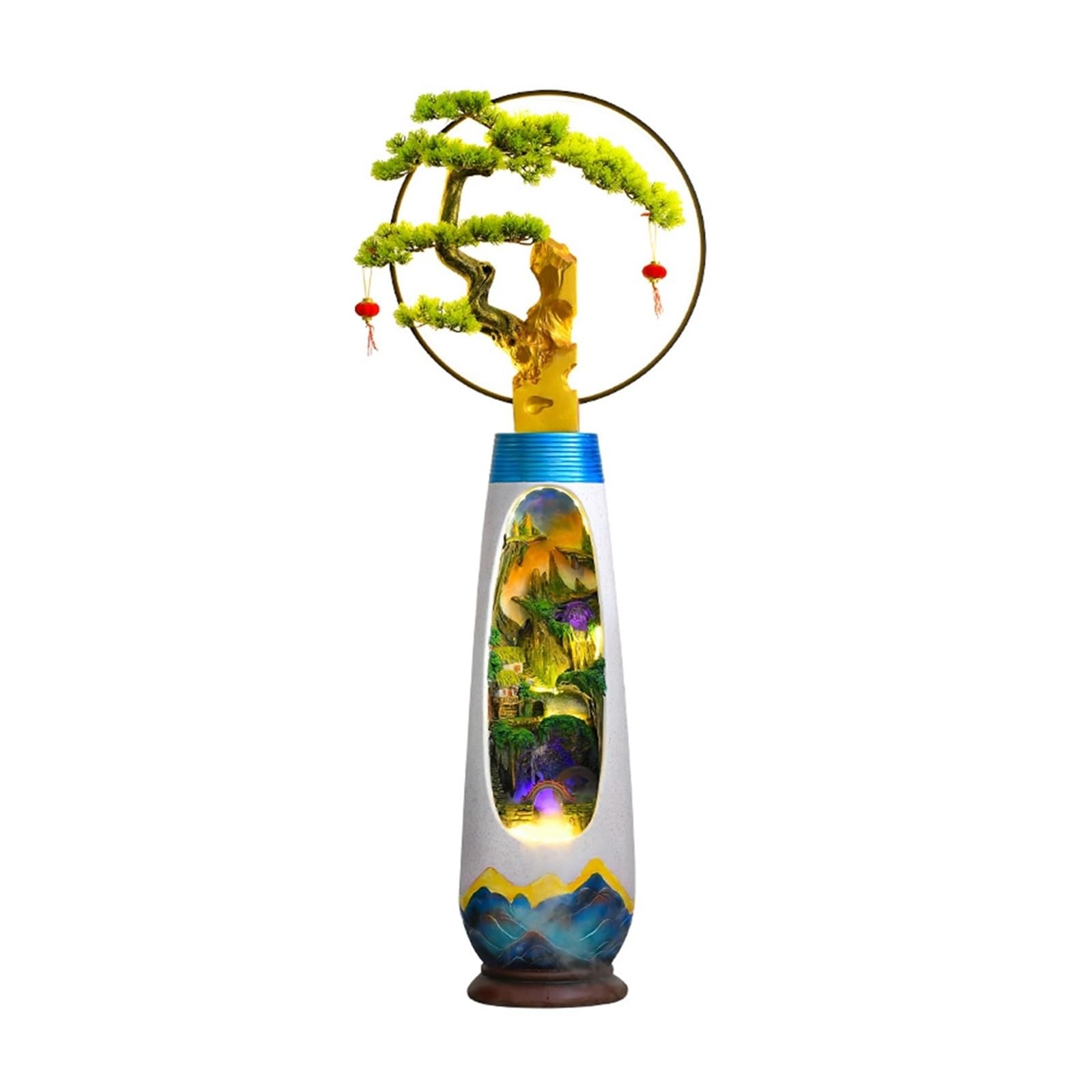Fontane da Giardino Decorazione moderna e semplice dell'acqua a circolazione, fontana for giardino roccioso nel cortile del soggiorno, decorazione for l'umidificazione Decorativa(S)