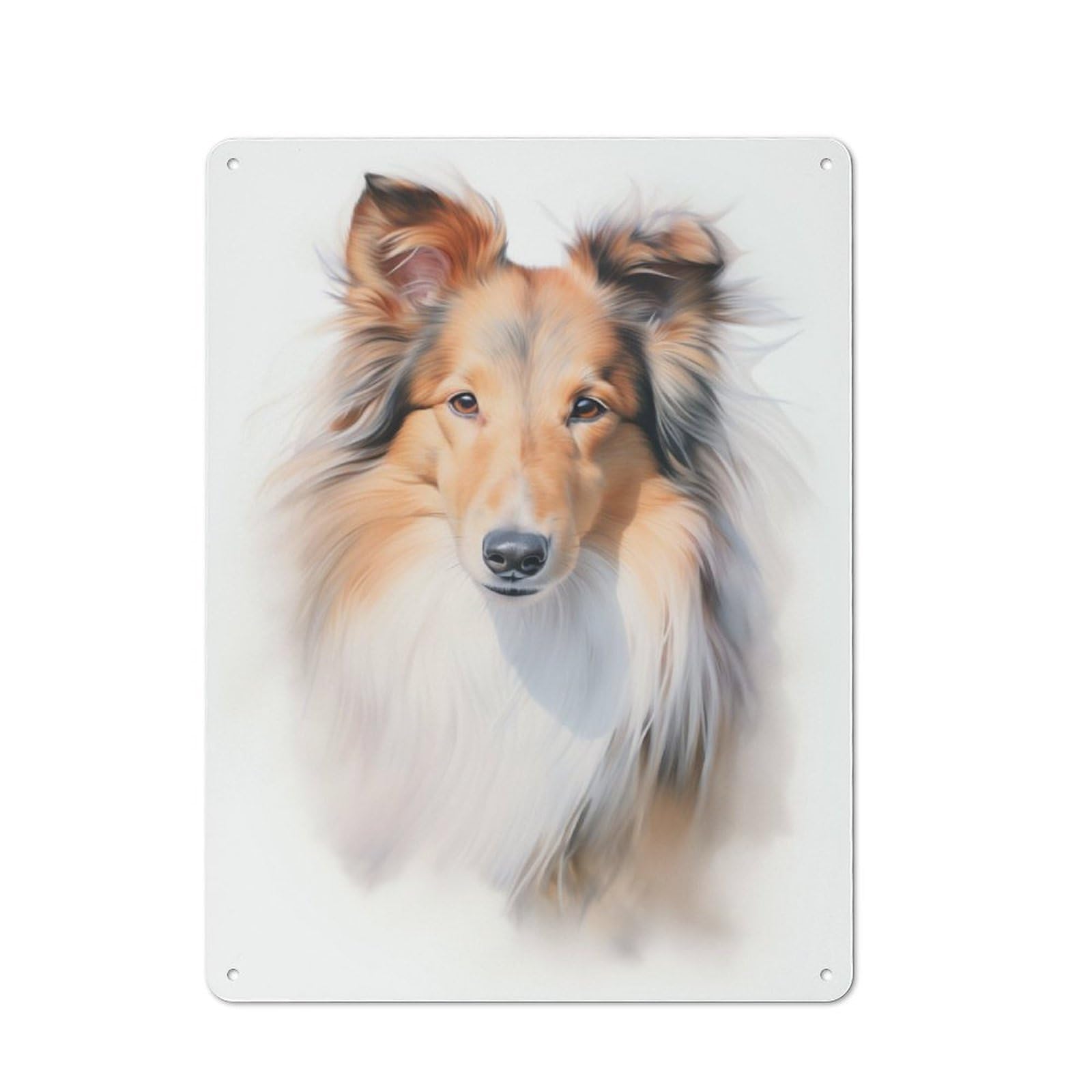 Junmoney Shetland Sheepdog Vintage Tin Sign 40X30cm With For Workshop Wall, For Kitchen, Dining Room And Home Bar Wall Decor