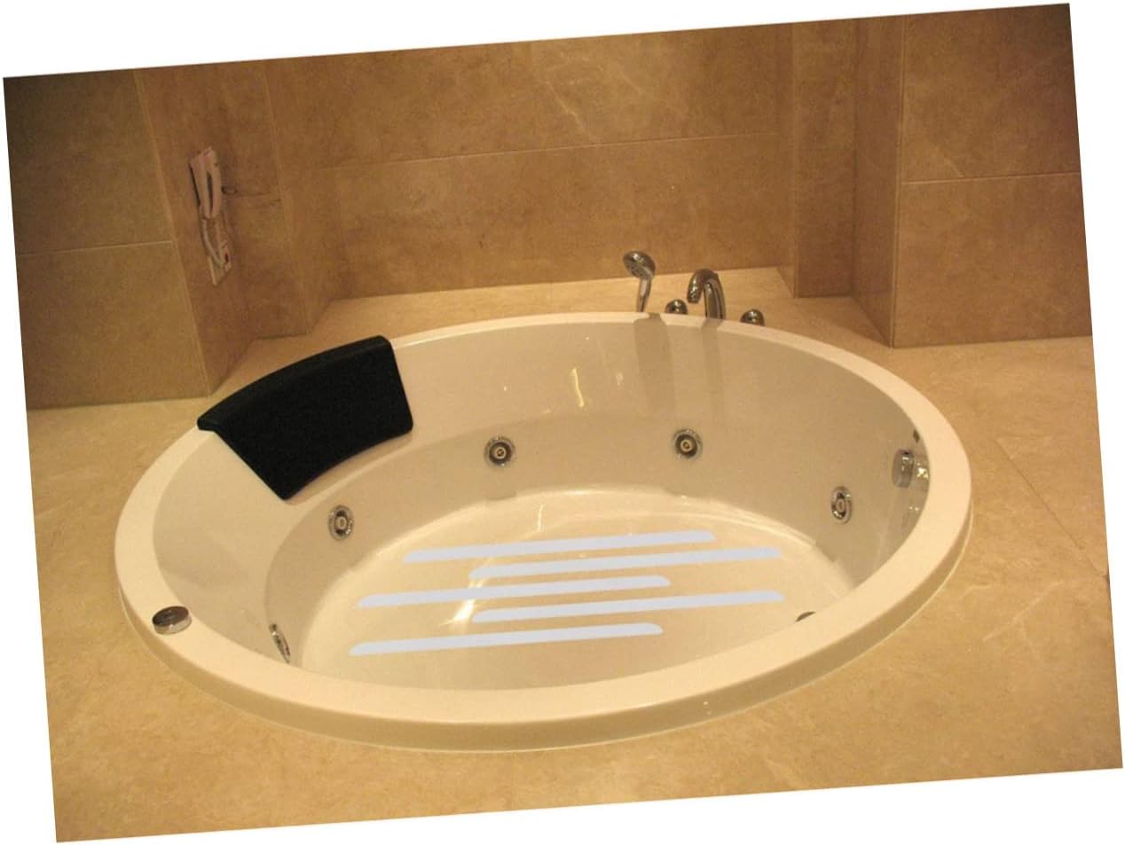 Bathtub Anti-Slip Stickers Set Non Slip Bathtub Strips Bathroom Safety Strips Adhesive Treads Plastic Non-Slip Strips for Showers Stairs and Floors