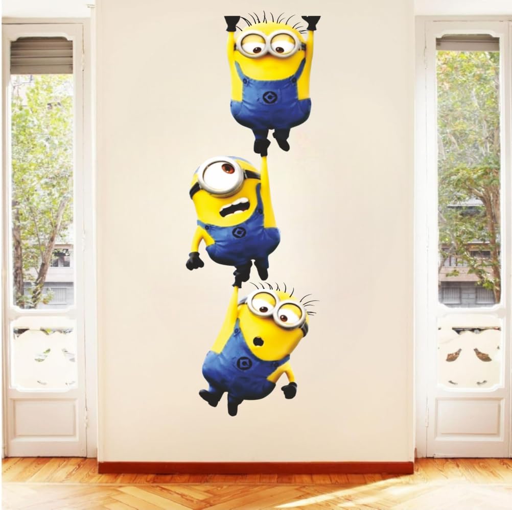Minions Door Stickers - Fun Peel & Stick Decals -1