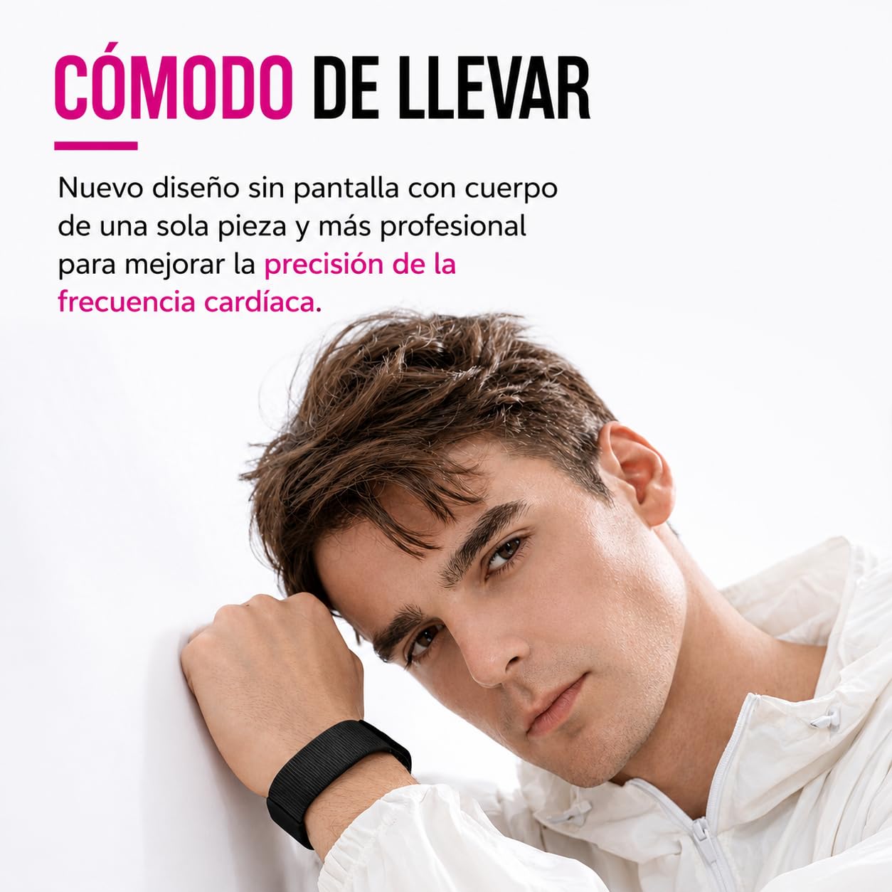Smart Band Metal 2026 Nuevo Modelo, Pulsera Actividad sin Pantalla Hombre Mujer, Cuerpo Metálico, Batería +1 Mes de Duración, GPS, Pulsómetro 24/7, SPO₂, Monitor Sueño, Podómetro, 170+ Modos D