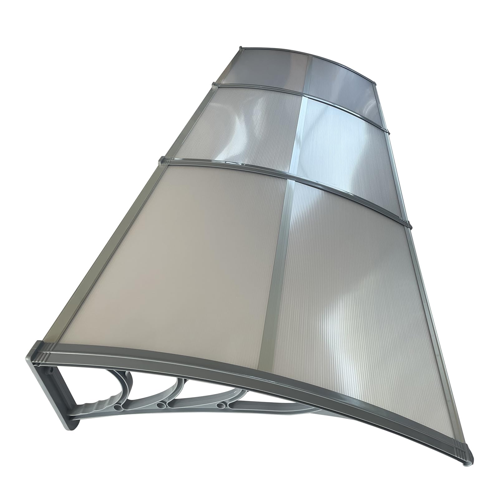 Panana Door Canopy Outdoor Awning,120x40'' Window Garden Canopy Patio Porch Awning, Rain Shelter Cover,80/100/200/300CM (118.11x39.37x11 inch, Clear)