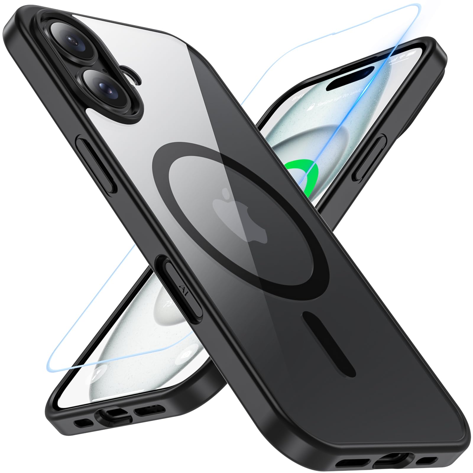 Amazon.co.jp: iPhone 16 ケース アイフォン16カバー BESINPO【ガラス 