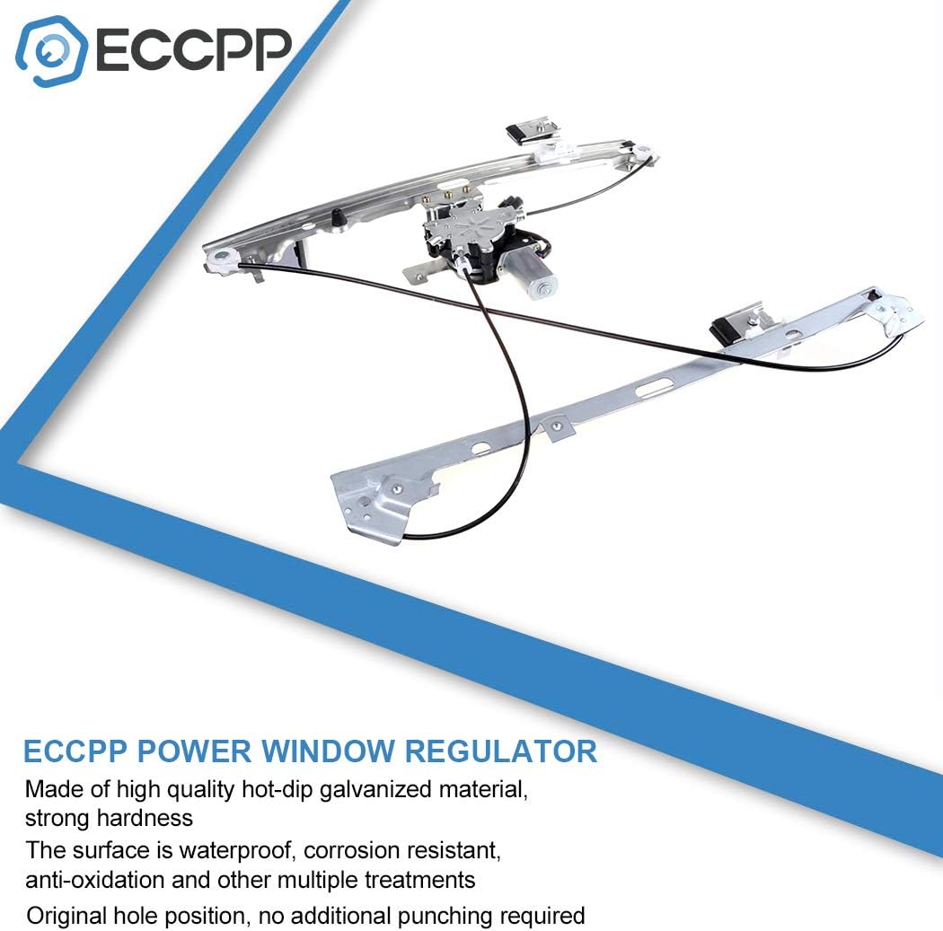 Front Right Power Window Regulators with Motor Assembly Replacement fit for 2000-2006 For Cadillac Escalade 2000-2006 For Chevrolet Avalanche 1500/2500 Silverado 1500/1500HD/2500HD/3500 15101786