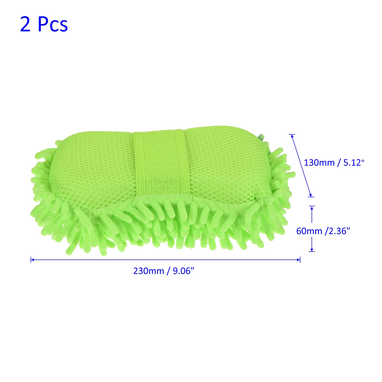 M METERXITY 2 Pack Chenille Sponge Mitten, Universal Glove Wash/Wipe Glass, Window, Screen - Image 3