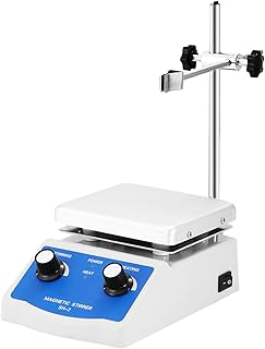 Mophorn Magnetic Stirrer 4.7 x 4.7 Inch Plate Magnetic Stirrer Plate 1L Aluminum Panel Magnetic Stirrer Hot Plate with 1 inch Stirr Bar Magnetic Stirrer Mixer