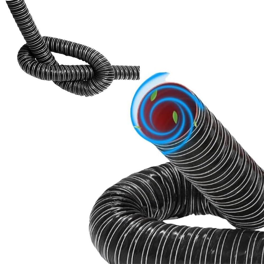 Flexible Silicone Air Intake Hose Pipe for Cars2 to 6" Ducting for Automotive Brake Cooling & Induction2m/6.56ft Length Black Auto Parts