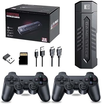 X2 Pro 4K Retro Game Stick, HD Home Video Game Console with 2 Wireless Controllers, HDMI Output, 30000+ Built-in Games 128GB