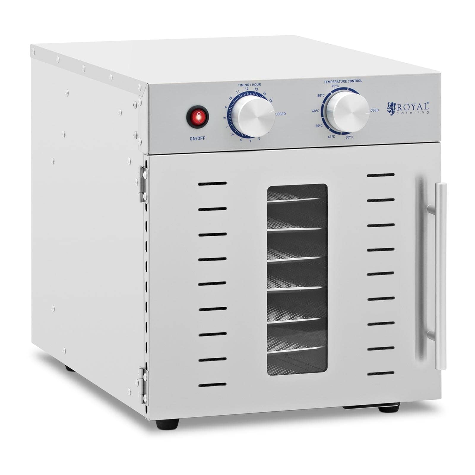 Royal Catering RCDA-800/23S Déshydrateur alimentaire 800 W 8 étagères Sèche alimentaire Déshydrateur professionnel