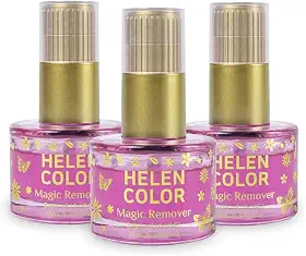 Kit 3 Removedor Esmalte Gel Magic Remover 16ml Helen Color