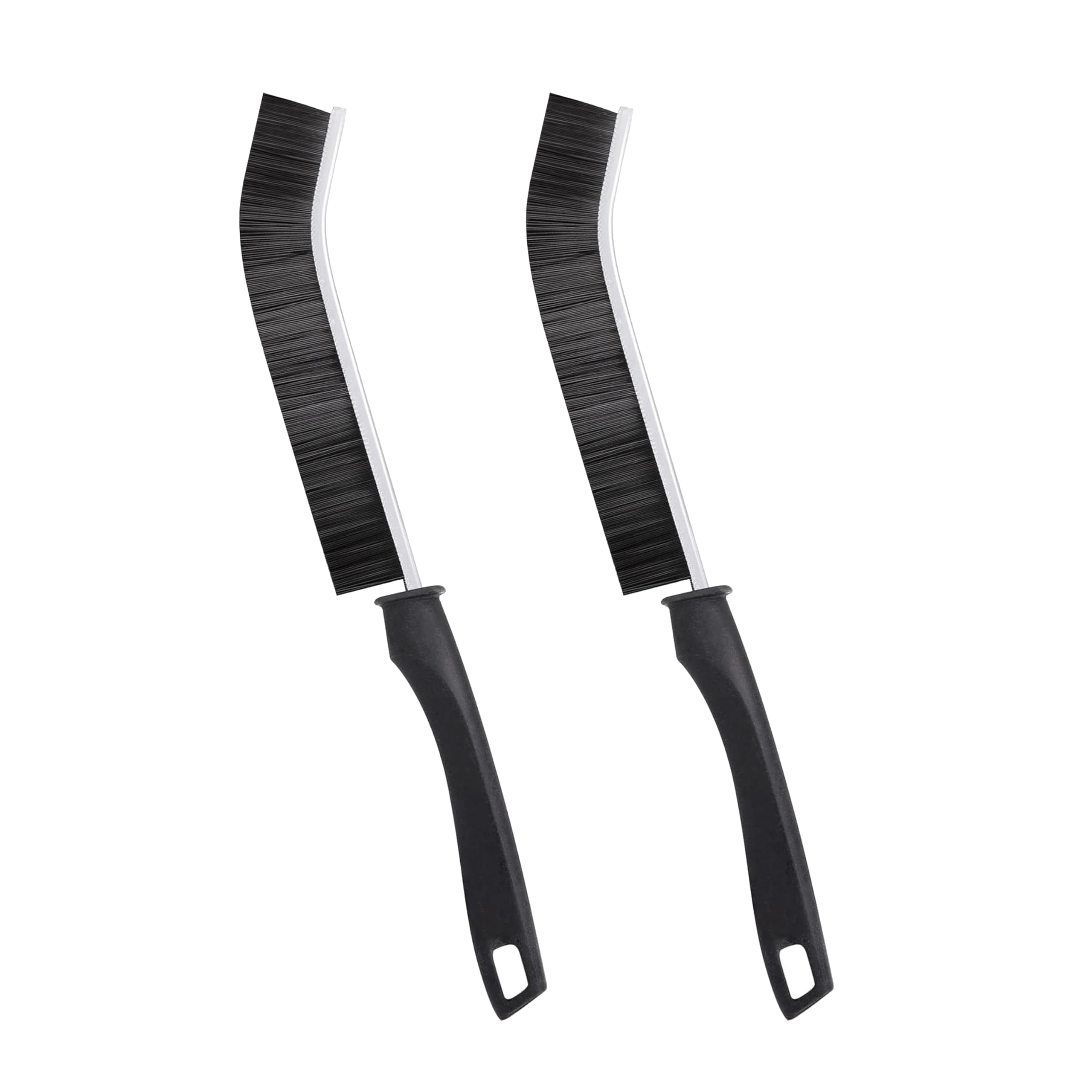 2Pcs Hard Bristle Crevice Cleaning Brush, Ginsco Multifunctional Crevice Cleaning Tools for Household Use, Gap Cleaning Brush Thin Brush Grout Cleaner Brush Small Brush for Window Kitchen Bathroom