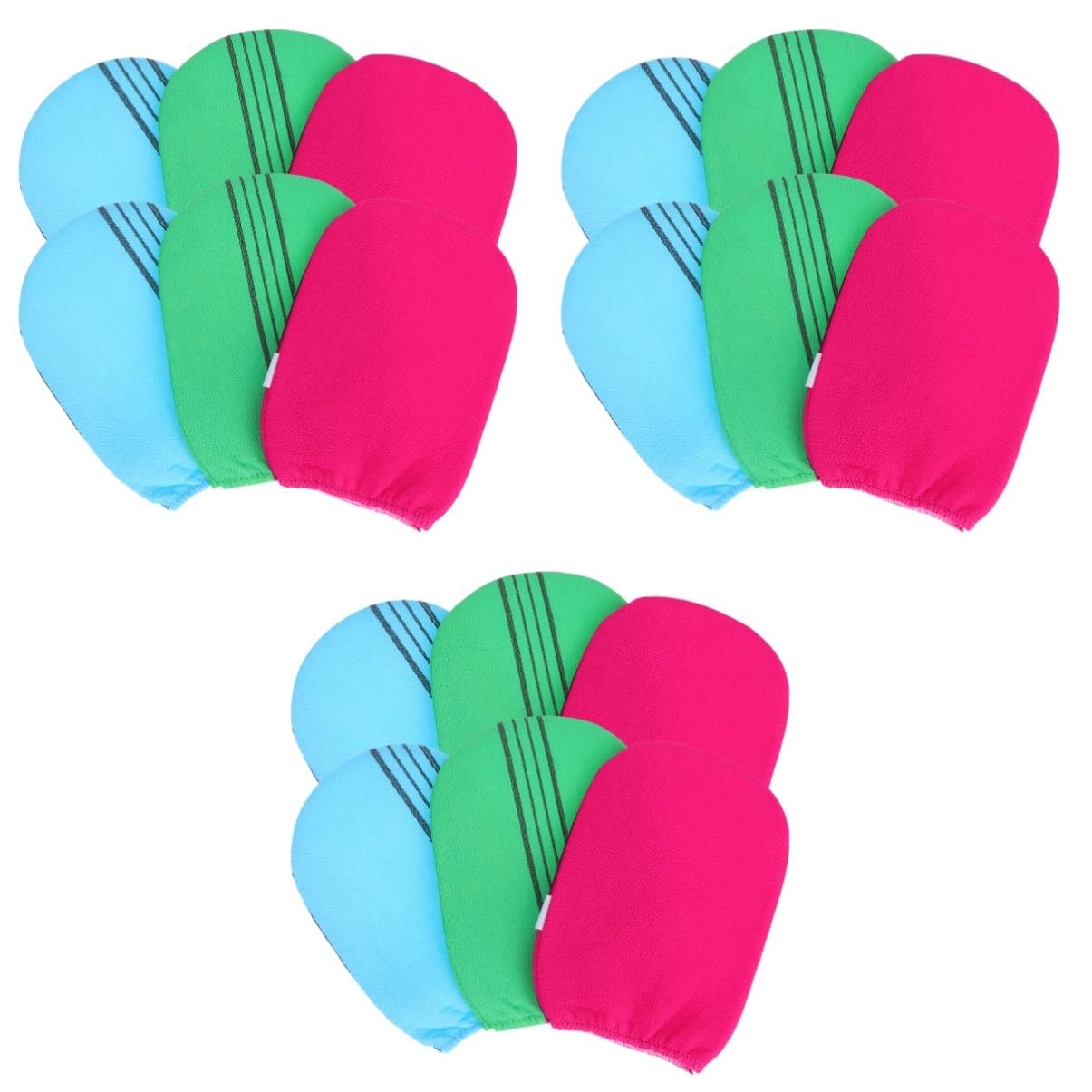 Beavorty 18 Stk Duschhandschuhe Peeling Peeling- Rückenschrubber Für Für Reiben Handschuhe Badezubehör Handschuh Bade-körperpeeling Körperwäscher Mann Badetuch Doppelseitig