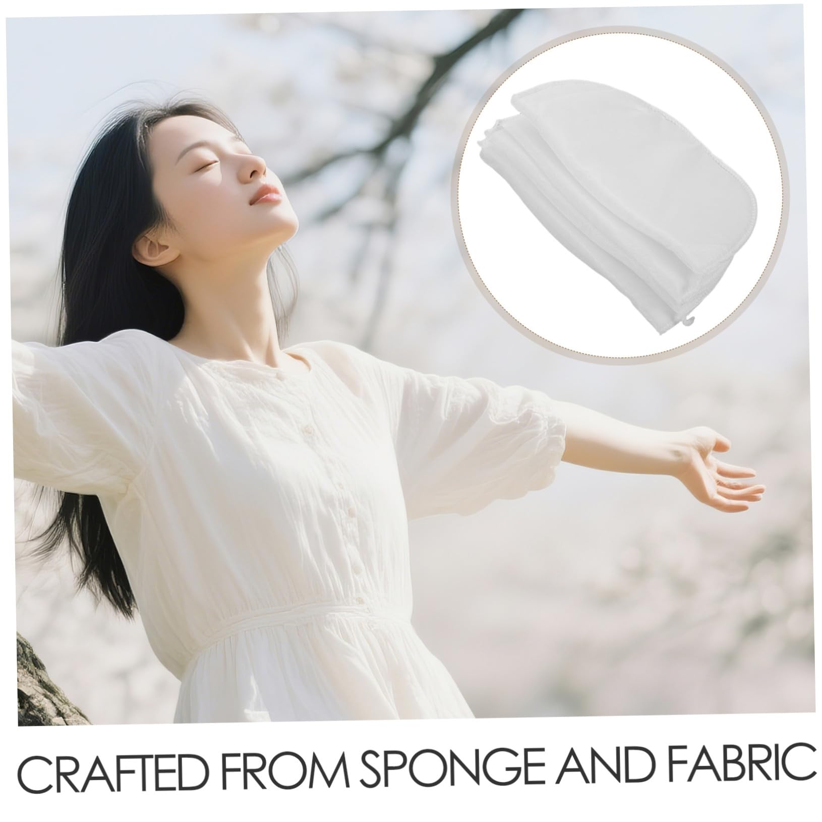 Lot de 5 Paires D'épaulettes Amovibles Blanches pour Robes et Costumes, Rembourrage en Éponge Respirante, Design Élégant pour Usage Professionnel