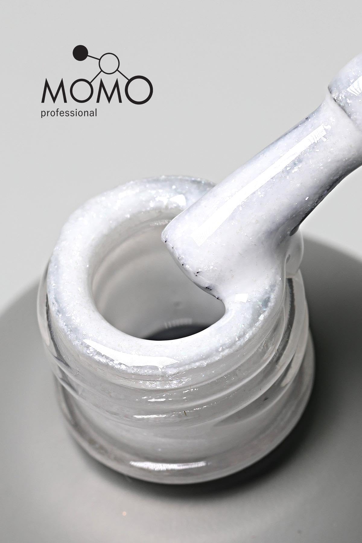 MOMO professional Kalıcı Oje S015 Simli Beyaz 4 ml