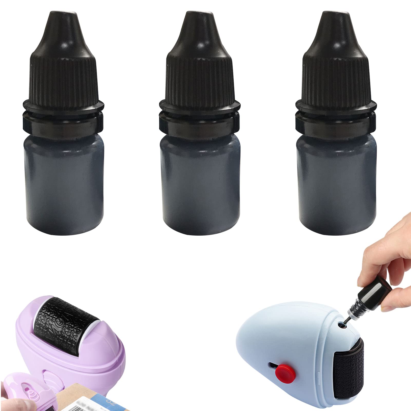 Data Defender Roller Stamp Ink | Confidential Roller Stamp Ink Refil | Identity Theft Protection Roller Stamps Refills | Id Theft Protection Roller Stamp Refills | Id Stamp Roller Privacy Confidential