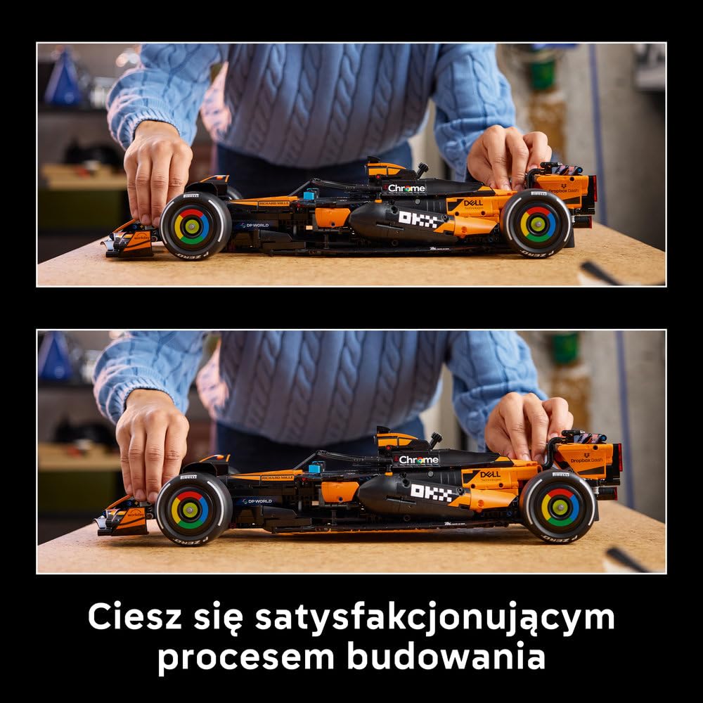 LEGO Technic Bolid McLaren MCL39 F1 42228 | Model wyścigowy F1, klocki konstrukcyjne Technic dla dorosłych, prezent dla fana motoryzacji, 1675 elementów