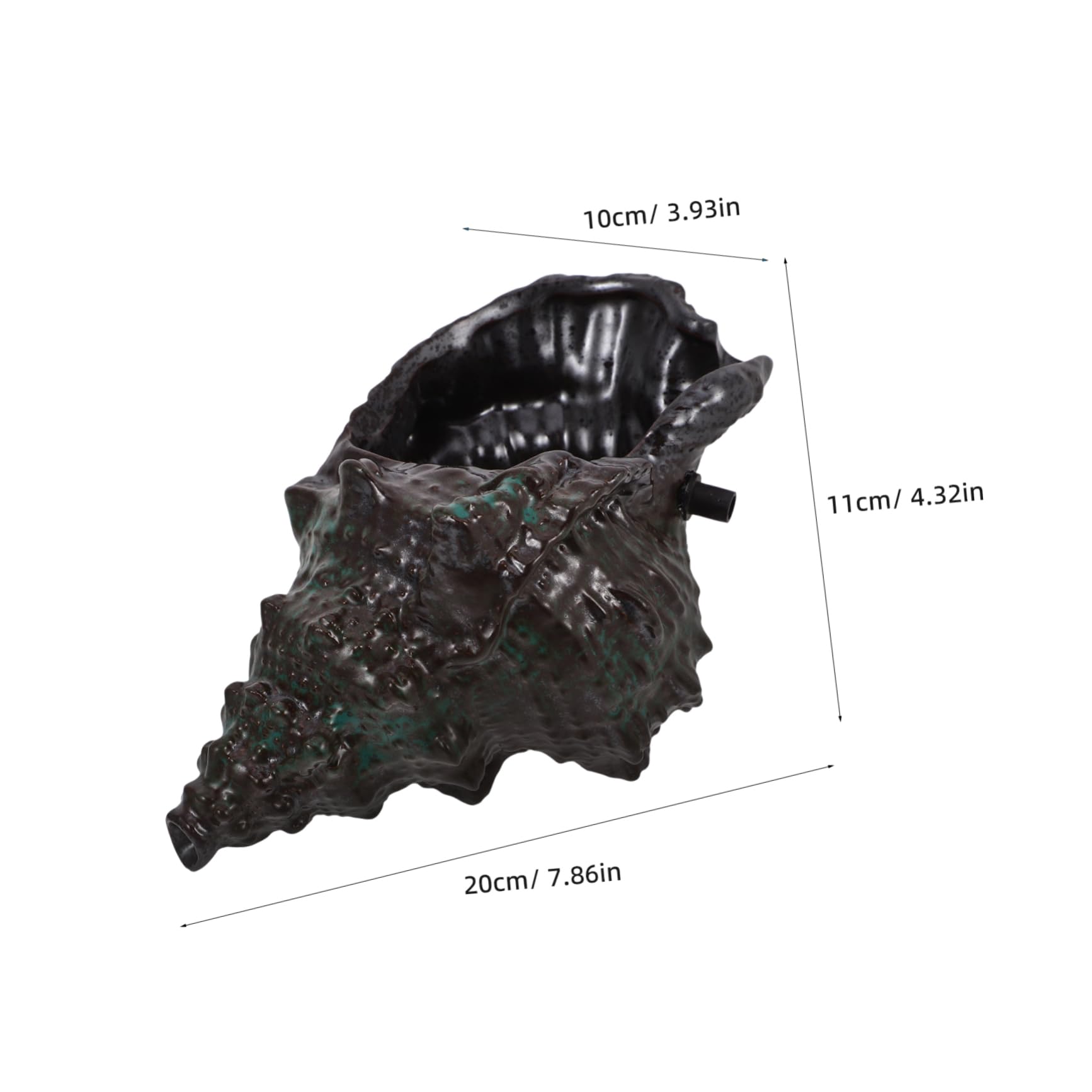 ULDIGI Garden Water Fountains Conch Water Fountain Ceramic Garden Decor Outdoor Decor