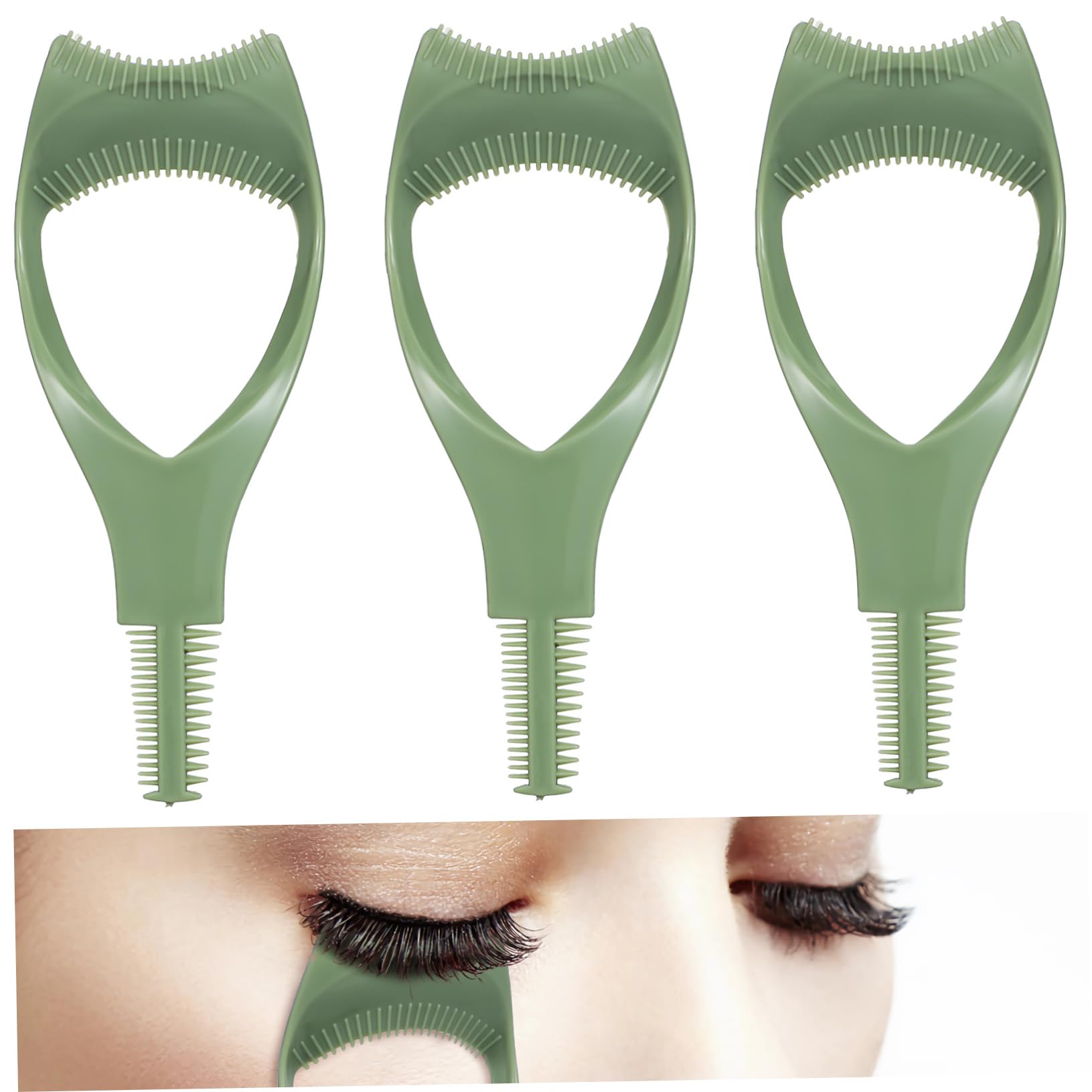 Didiseaon 3 Pcs Eyelash Jam Eyeliner Assist Eyelash Guard for Mascara Make up Tools for Eyes Mascara Brush Mascara Guard for Eyelashes Eyeliner Applicator Tool Mascara Shield Plastic