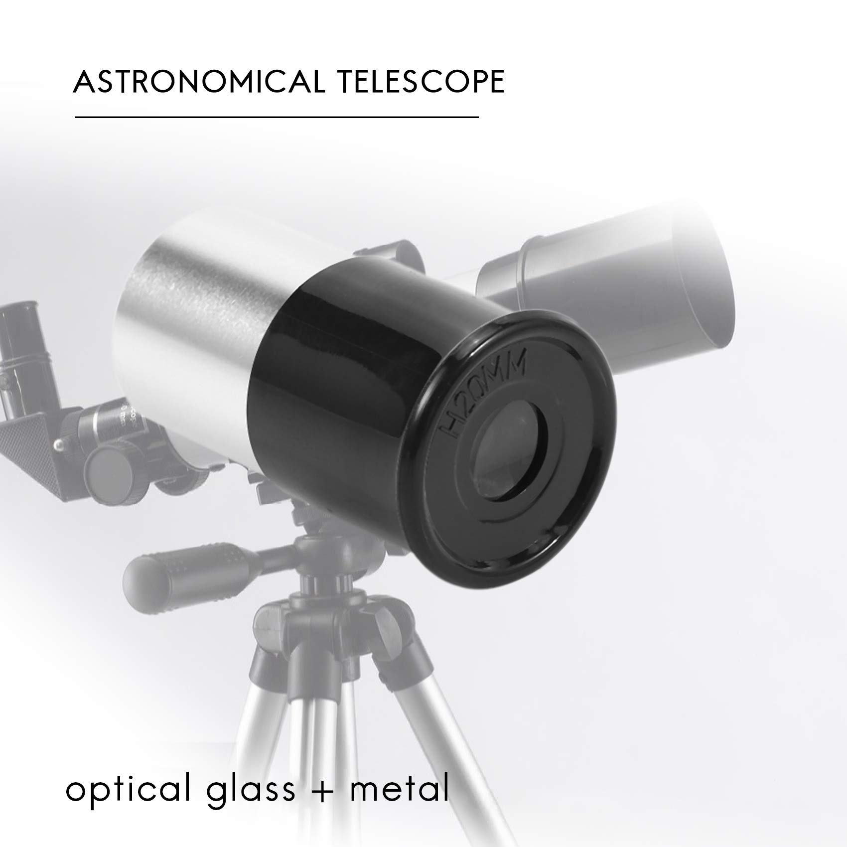 Astronomie Teleskop 0,965 H20Mm Okular Linse Voll Mehr Fach Beschichtetes Optisches Glas für Astronomie Teleskop ZubehöR