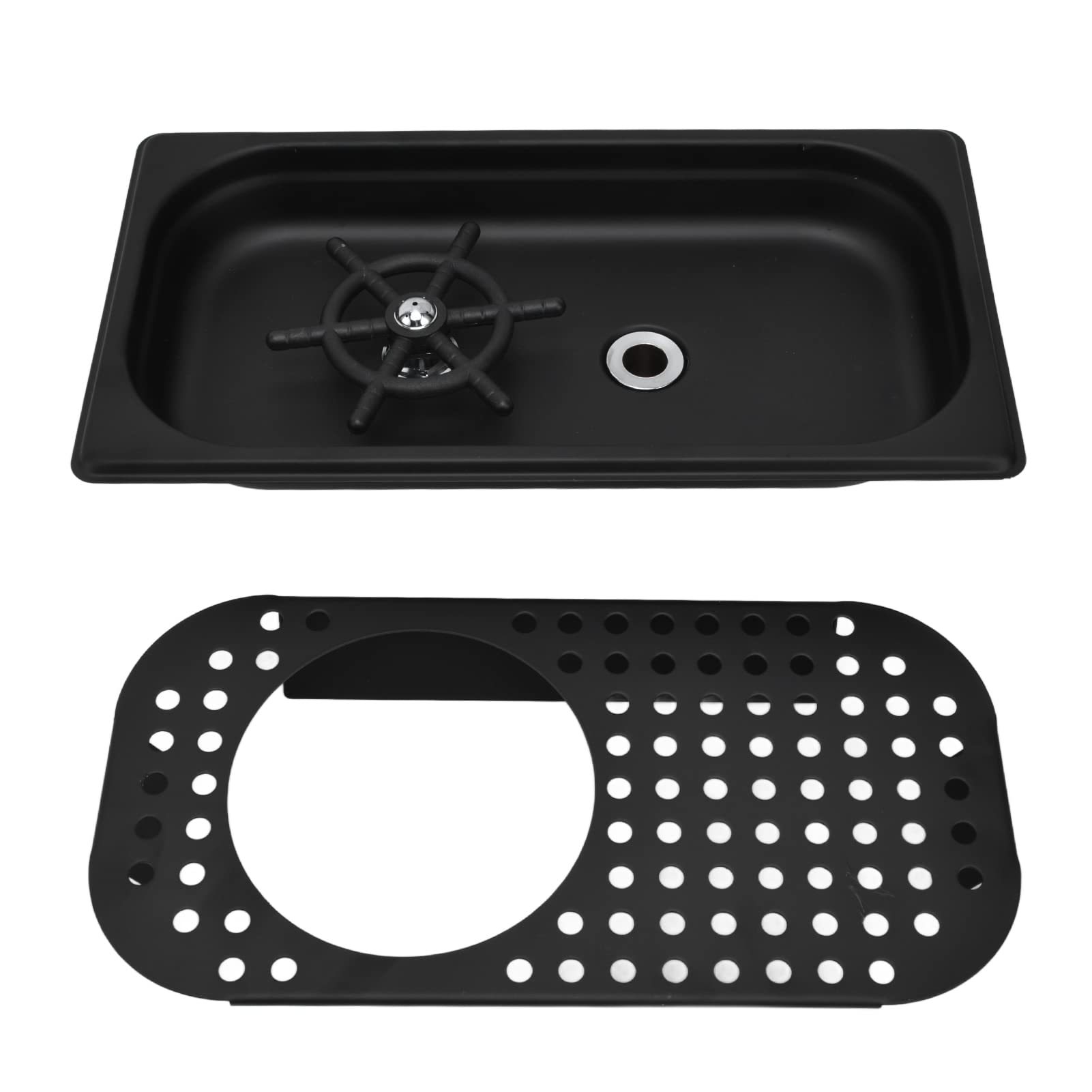 Lave-gobelets, Lave-gobelets Automatique pour évier, Rinceur de Verre de Barre en Acier Inoxydable pour évier, Lave-verre pour évier de Cuisine, Rinceur de Pulvérisateur de Lave-gobelets(#1)