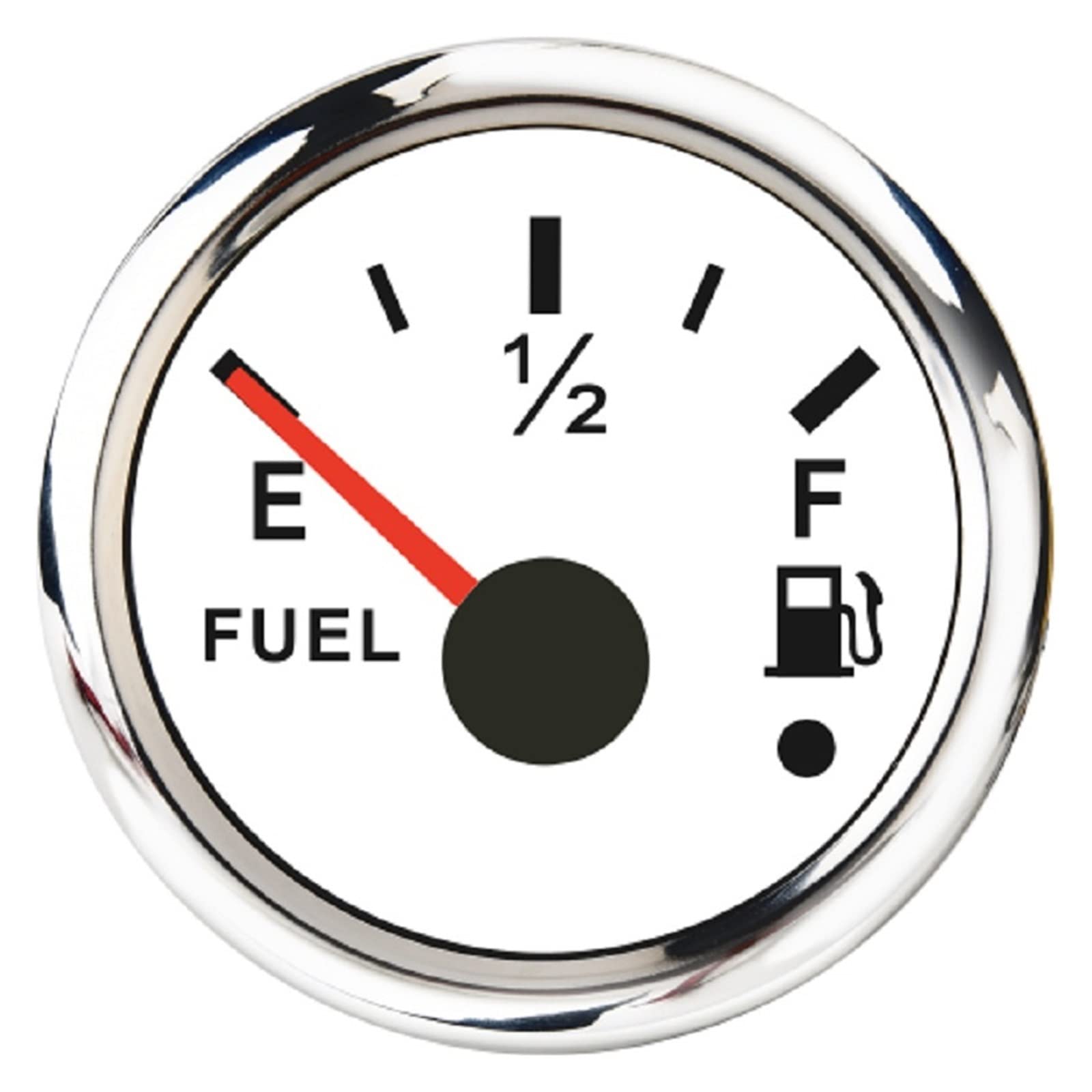 Cfwwsaq Y Liquid Level Meter, 0~190Ohm Fuel Level Sensor Waterproof Ip67 Boat Car Water Level/Fuel Level Gauge With Alarm(Ws)