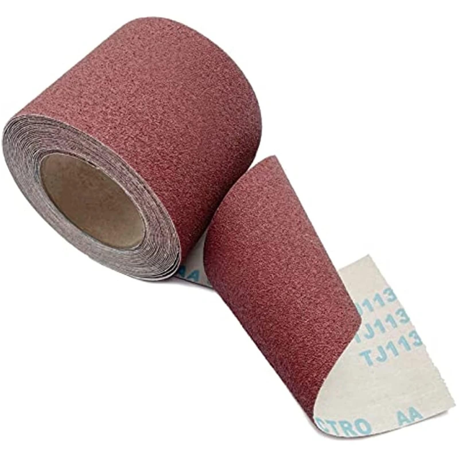 Rotolo di tela smeriglio Rotoli carta vetrata abrasiva pronti da avvolgere larghi 4,5 pollici for levigatura carpenteria in metallo, legno, vetro(320)