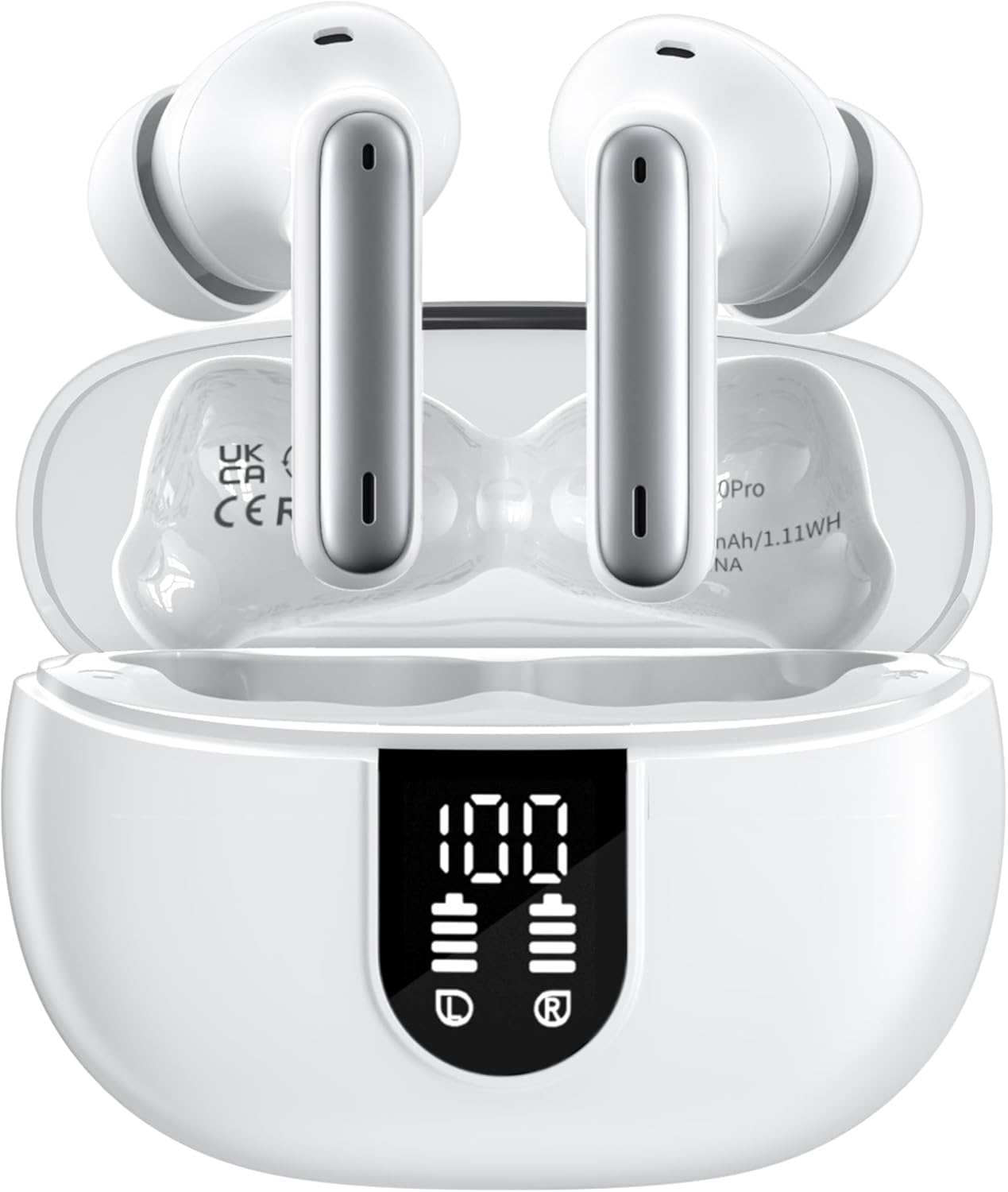 Wireless Earbuds, Bluetooth 5.3 Headphones 40Hrs Playtime Deep Bass Stereo in-Ear Earbud, LED Power Display, Call Noise Canceling Headphones with Mic, IP7 Waterproof Earphones for iPhone Android Wireless Earbuds, Bluetooth 5.3 Headphones 40Hrs Playtime Deep Bass Stereo in-Ear Earbud, LED Power Display, Call Noise Canceling Headphones with Mic, IP7 Waterproof Earphones for iPhone Android