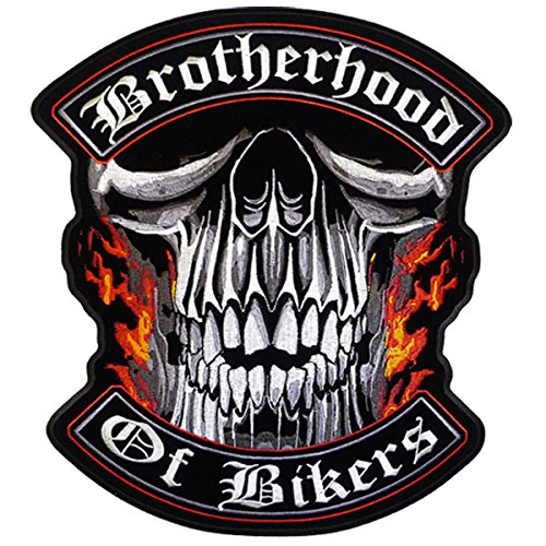 PPA5117 Brotherhood Of Bikers Aufnäher (27,9 cm Breite x 30,5 cm Höhe).