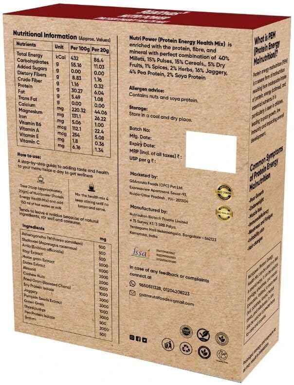 Image of Nutri Power Protein Mix with Millets,100% Natural, Vegan, 200g