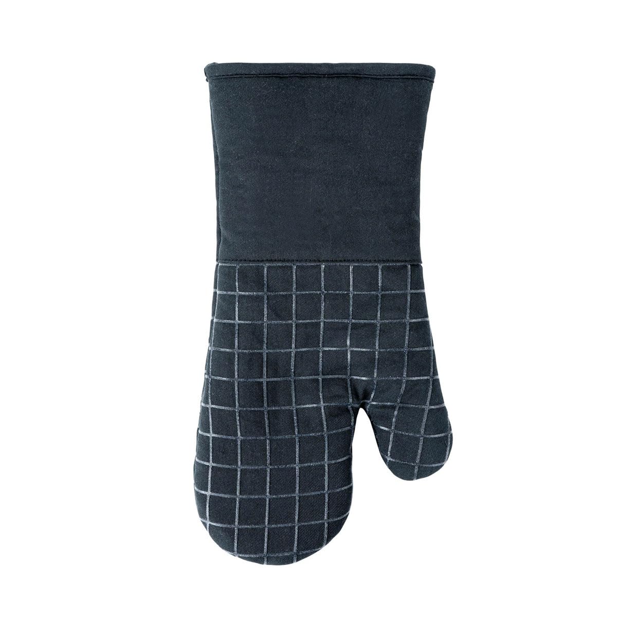 Mrs. Anderson’s Baking Silicone Grip Oven Mitt, 13 x 9-inches, Black, Quilted, Soft and Durable, Protects Hands and Forearms During Baking and Cooking