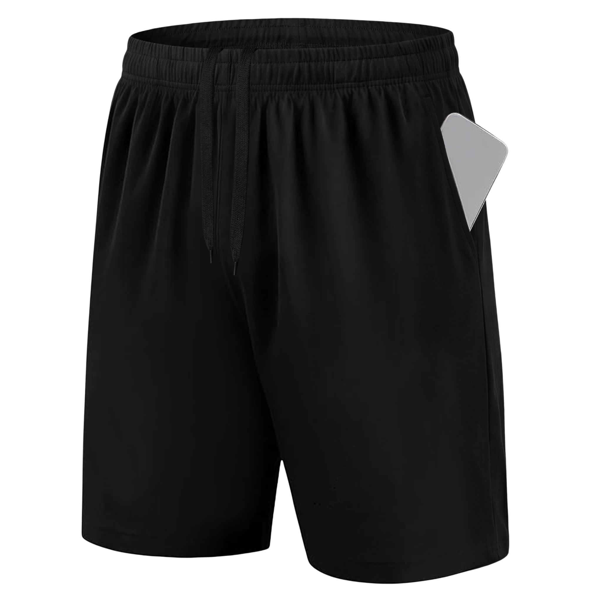 Uniexcosm Sporthose Herren Kurz Sommer Trainingshose Schnelltrocknend Atmungsaktiv mit Taschen Kurze Sportshorts für Basketball Running Fitness