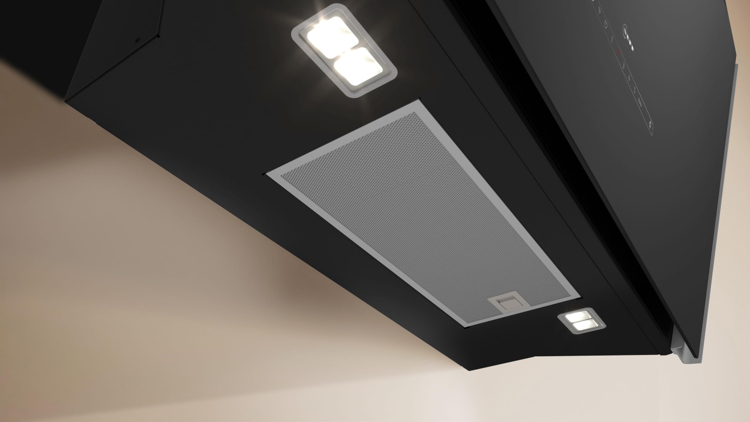 NEFF D98IPT2S0 N 90 Smarte Wandesse Dunstabzugshaube 90 cm Efficient Drive Automatischer Luftsensor Touch Control