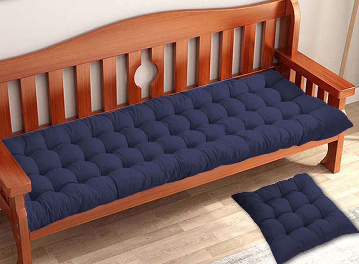 Tavolo imbottito Panca 140 x 40 cm Cuscino in cotone per 2/3 posti perfetto per panchine interno/esterno Louns & Swings& Design