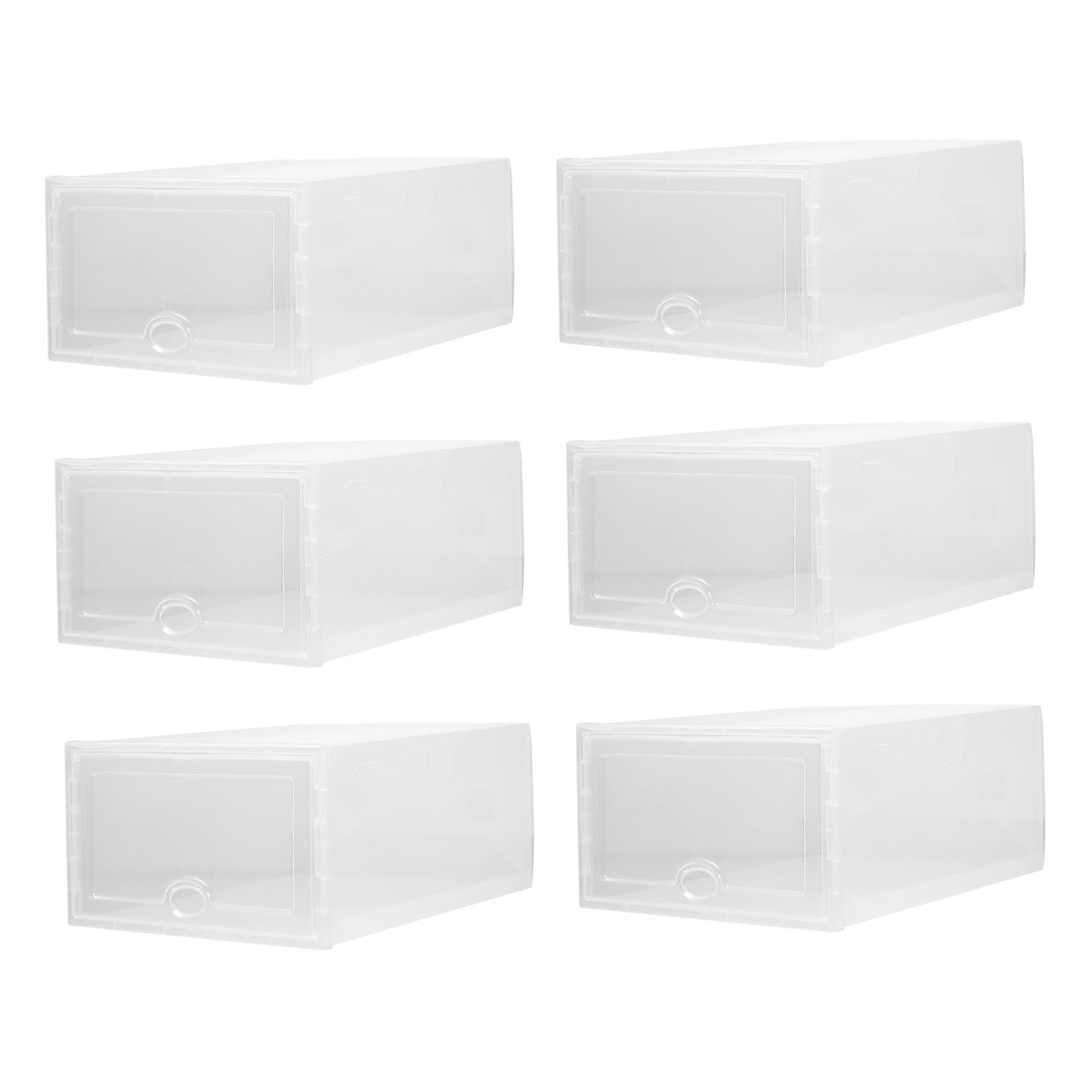 Rangement chaussures transparent lot de 6 pour éviter les rayures et trier sans effort