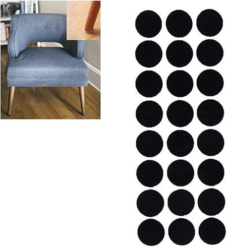 76 protectores de suelo para muebles, almohadillas de fieltro para silla, redondas, 34 pulgadas, 12 pulgadas, 1 pulgada