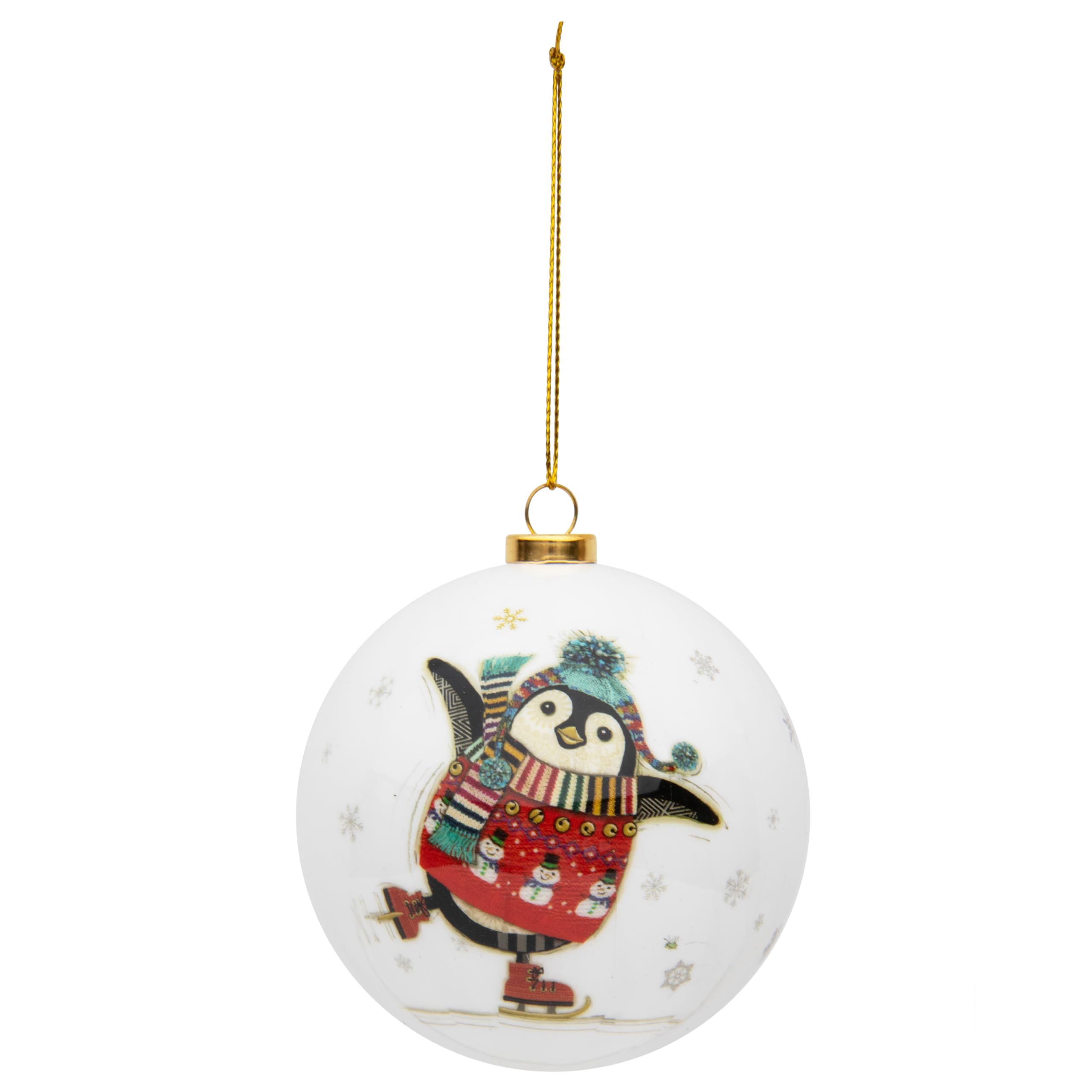 The Leonardo Collection Penguin Lesser & Pavey Christmas Tree Baubles | Christmas Tree Decorations For All Types Of Trees | Decorations For Home Or Office - Bug Art