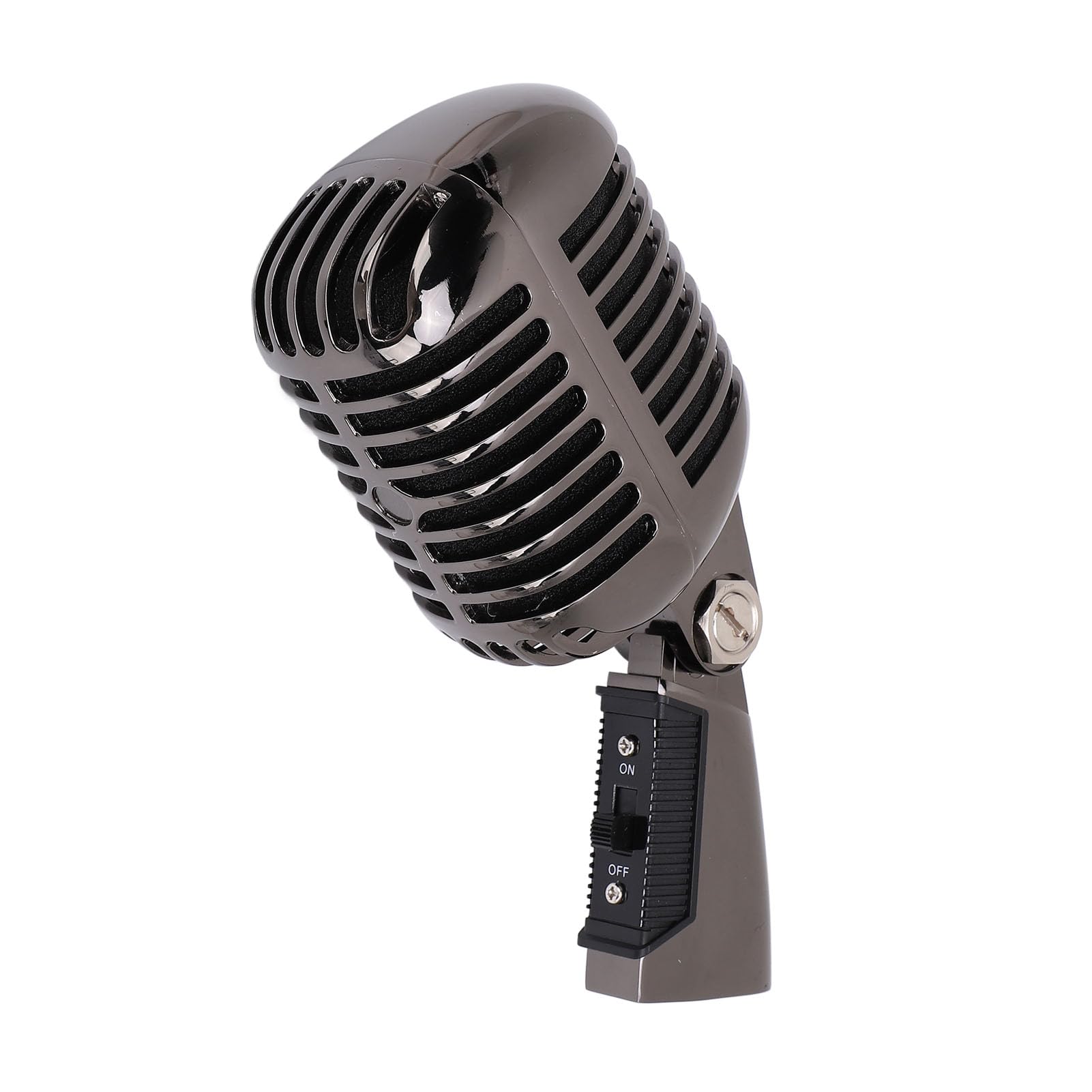 Classic Retro Dynamic Vocal Microphone, Dynamic Microphone, Podcast Recording Microphone for Vocal, Studio Metal Mic, for Live Performance, In Studio Recording