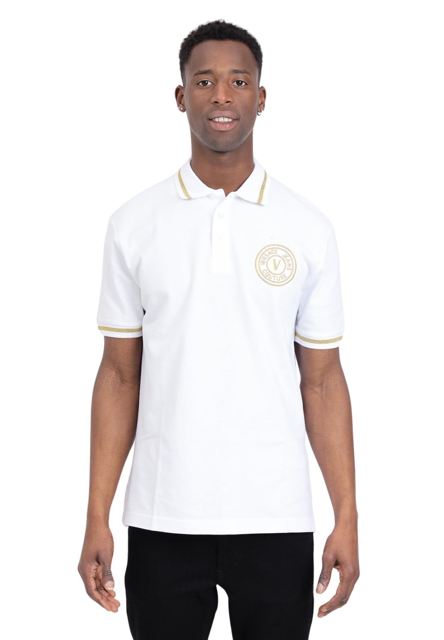 VERSACE JEANS COUTUREmen polo shirts white