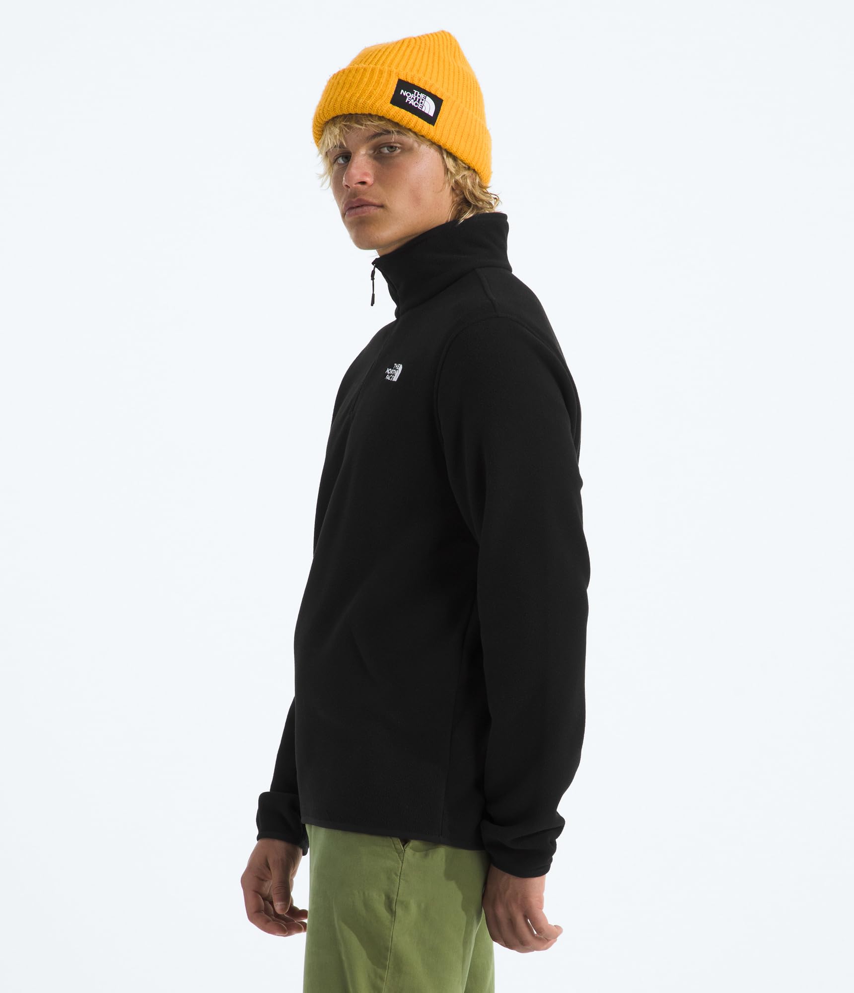 THE NORTH FACE Sweat Glacier Fleece 1/4 Zip jk3 TNF Black