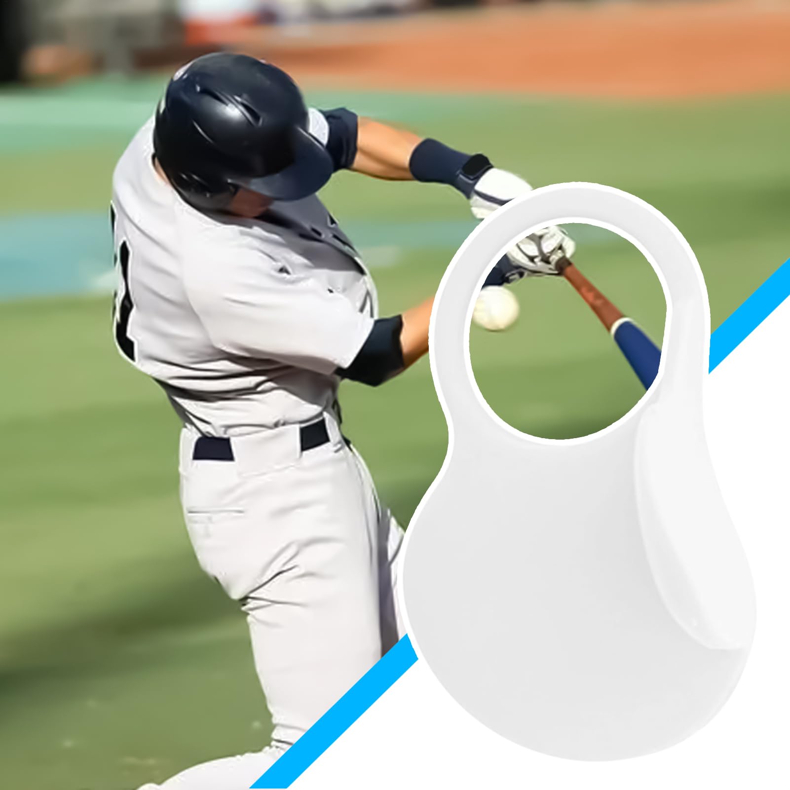 Protector de pulgar para béisbol, ayuda de entrenamiento para mango de impacto, portátil para golf, softball, pickleball