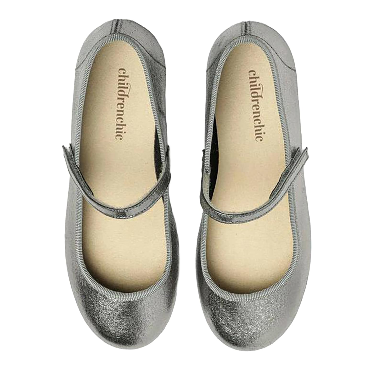 Children ChicChildrenchic Mary Jane Flats with Hook and Loop Straps – Girls' Shoes for School, Weddings and Casual Wear (Infant, Toddler, Little Kid)